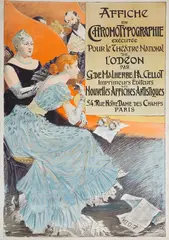 Eugene Grasset, L'Odéon (Affiche en Chromotypographie), 1890, Printer: G. de Malherbe & H.A. Cellot, Paris