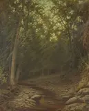 William W. Boyle, A Forest Interior, oil on canvas