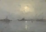 John M. August Will, Venice at Night, 1894, oil on canvas