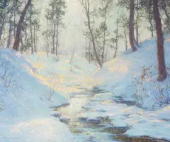 Walter Launt Palmer, Sunlit Dell, oil on canvas