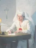 Clara Taggart McChesney, The Last Letter, 1917, oil on canvas