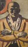 Max Beckmann, Selbstbildnis gelb-rosa, 1943, Öl auf Leinwand