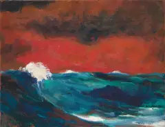 Emil Nolde, Meer (I), 1947, Öl auf Leinwand