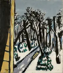 Max Beckmann, Tiergarten im Winter, 1937, Öl auf Leinwand