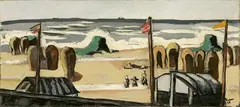 Max Beckmann, Grauer Strand, 1928, Öl auf Leinwand