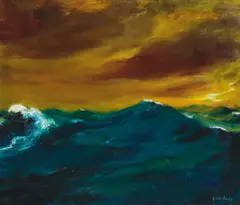 Emil Nolde, Hohe See, 1939, Öl auf Leinwand