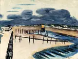 Max Beckmann, Stürmische Nordsee (Wangerooge), 1937, Öl auf Leinwand