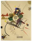 Wassily Kandinsky, Ringsum, 1924, Aquarell und Tuschfeder in Schwarz und Rot auf Papier (aus einem Zeichenblock)