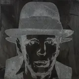 Andy Warhol, Joseph Beuys, 1980, Synthetische Polymere, Serigrafie und Diamantstaub auf Leinwand