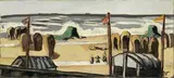 Max Beckmann, Grauer Strand, 1928, Öl auf Leinwand