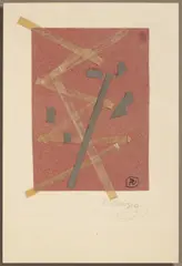 Vojtěch Preissig, A Composition, 1920s, Collage, paper