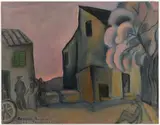 Natalia Gerken - Rusova, From Trespiano, 1927, Oil on canvas on cardboard
