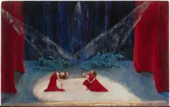 Alexandra Exter, Scene from a Ballet, 1946, Oil on canvas