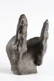 Ladislav Zívr, Funeral Horses, 1943, patinated fired clay