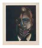 Francis Bacon, Portrait of Michel Leiris, 1976, Color etching and aquatint on Arches wove paper