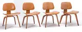 Dining chairs (4) by Charles and Ray Eames, 1945, Herman Miller, sold May 2021