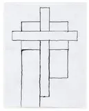 Joe Bradley, Untitled (Cross)