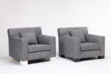Roy McMakin, Lounge chairs (2), c. 1995, Domestic Furniture Co