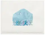 Do Ho Suh, My Country, 2004, Lithograph with hand additions in watercolor on paper