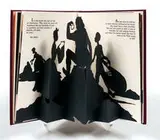Kara Walker, Freedom, a Fable: A Curious Interpretation of the Wit of a Negress in Troubled Times, 1997, Leather bound volume of offset lithographs and five laser-cut pop-up silhouettes on wove paper