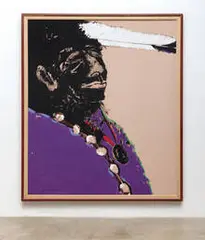 Fritz Scholder, Indian with Peace Medal, 1972, Oil on canvas
