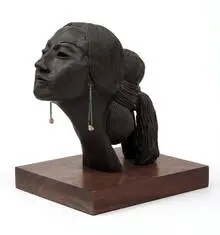 R. C. Gorman, Angelina, 1977, Bronze