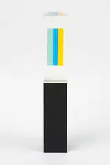 Dennis Byng, Vertical Bars Lt Green, Blue, Yellow, 1969, Acrylic and lucite