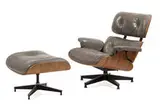 Lounge chair and ottoman (2) by Charles and Ray Eames, 1956; these examples produced c. 1980, sold Feb 2021