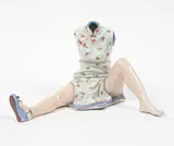 Liu Jianhua, Untitled (from The Painted Sculpture Series - Merriment), 2002, Glazed porcelain