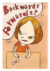 Yoshitomo Nara, Backwards Forwards, 2012, Color woodcut on Japon paper