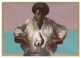 Charles White, Sound of Silence, 1978, Color lithograph on white wove paper