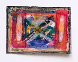 David Clyde Driskell, For Malcolm (from VOICES: An Artists' Book), 1995, Mixed-media and collage on paper mounted to sheet