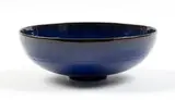 Bowl by Gertrud and Otto Natzler, Mystic blue glaze ceramic, sold Feb 2021