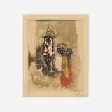 Johnny Friedlaender, Composition, etching and aquatint in colors