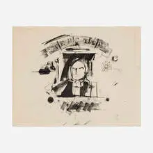 Webster by Larry Rivers, 1961, lithograph on BFK Rives, sold Jul 2024