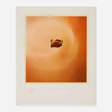 Joe Goode, Untitled (Orange) (from the Blue Cloud series), 1969, offset lithograph in colors