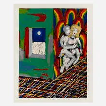 Lucas Samaras, Clenched Couple, 1975, screenprint in colors