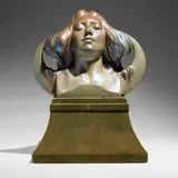 Sándor Apáti-Abt for Zsolnay, Luna, c. 1899, eosin-glazed earthenware