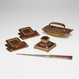 Inc. Louis C. Tiffany Furnaces, Art Deco five-piece desk set