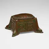 Nautical inkwell by Tiffany Studios, c. 1910, patinated bronze, sold Jul 2024