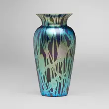 Durand, Heart and Vine vase, c. 1925, hand-blown glass