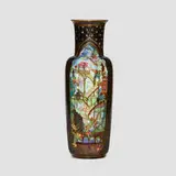 Fairyland Lustre Pillar vase, pattern Z4968 by Daisy Makeig-Jones for Wedgwood, c. 1925, glazed and gilt porcelain, sold Jul 2024