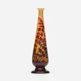 Galle, Vase with maidenhair ferns, c. 1912, acid-etched cameo glass