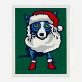 Ho Ho Ho by George Rodrigue, 2000, screenprint in colors, sold Jun 2024