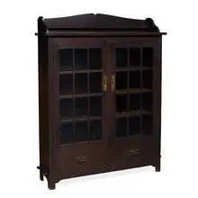 The Roycrofters & Roycroft, double-door bookcase, #082