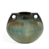 Fulper Pottery, two-handled earthenware vase