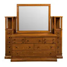 Frank Lloyd Wright and George Mann Niedecken, dresser with mirror