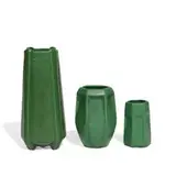 Weller Pottery, group of Mat Green earthenware vases, three