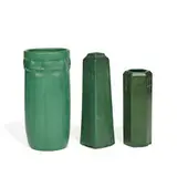 Weller Pottery, group of earthenware vessels, three