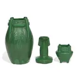 Weller Pottery, group of Mat Green earthenware articles, three